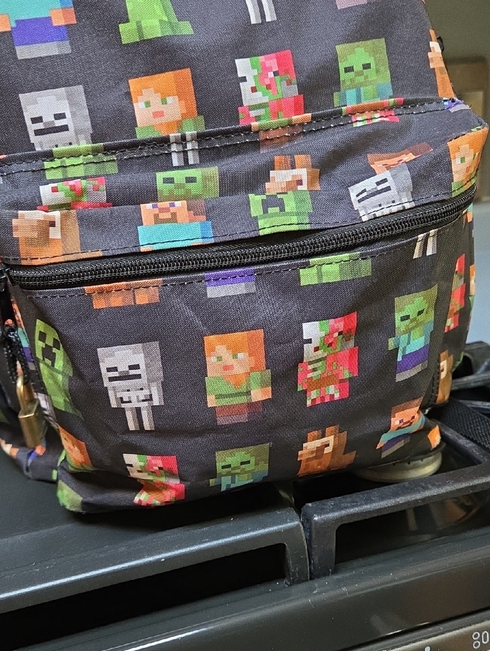 Minecraft Pixel Character Backpack - Picture 4 of 6